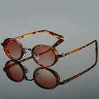 Lanoora — Premium Acetate Sunglasses with UV400 Protection (Golden ) - | Zavonix