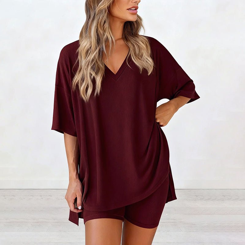 Lara Relaxed Tee High Waist Shorts Set Product Image 02