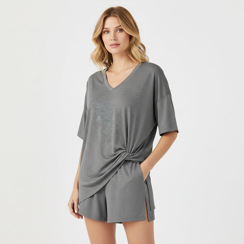 Lara Relaxed Tee High Waist Shorts Set Product Image 06