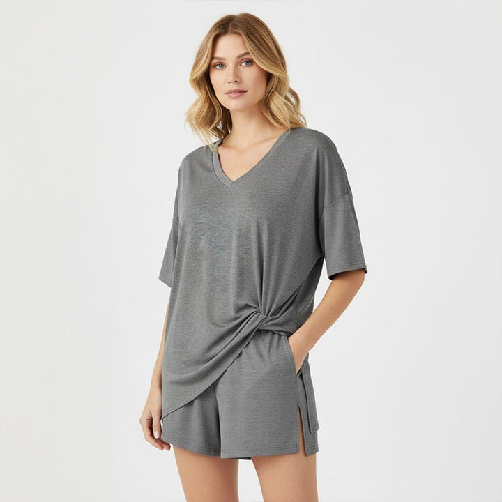 Lara Relaxed Tee High Waist Shorts Set Product Image 06