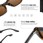 "Larissa" Angular Frame Cat - Eye Sunglasses (Cream ) - Sunglasses | Zavonix