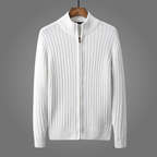 Lareen Sweater — Soft Cotton Knitted Open Front for Casual Wear (Gray S) - | Zavonix