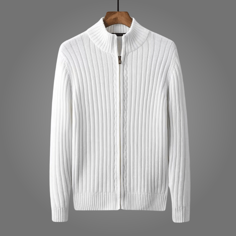 Lareen Sweater — Soft Cotton Knitted Open Front for Casual Wear (Gray S) - | Zavonix