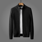 Lareen Sweater — Soft Cotton Knitted Open Front for Casual Wear (Black S) - | Zavonix