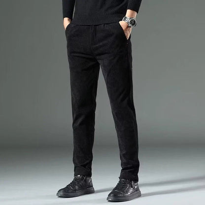 Larkford — Slim Fit Corduroy Pants with Stretch Comfort - Zavonix