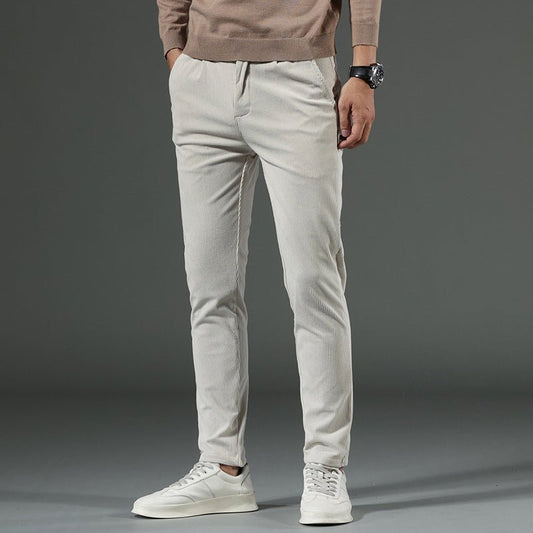 Larkford — Slim Fit Corduroy Pants with Stretch Comfort - Zavonix