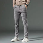 Larkford — Slim Fit Corduroy Pants with Stretch Comfort (Black XS (28 - 29)) - | Zavonix