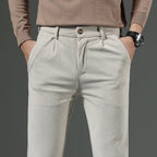 Larkford — Slim Fit Corduroy Pants with Stretch Comfort (Beige XS (28 - 29)) - | Zavonix