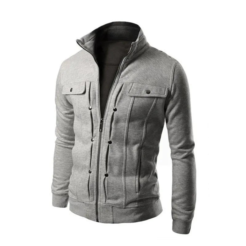Larkin Zip - Up Sweater — Soft Durable Knit with Tailored Fit (Black XS) - | Zavonix