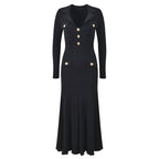 LARUEN™ KNIT DRESS (Black XS) - | Zavonix