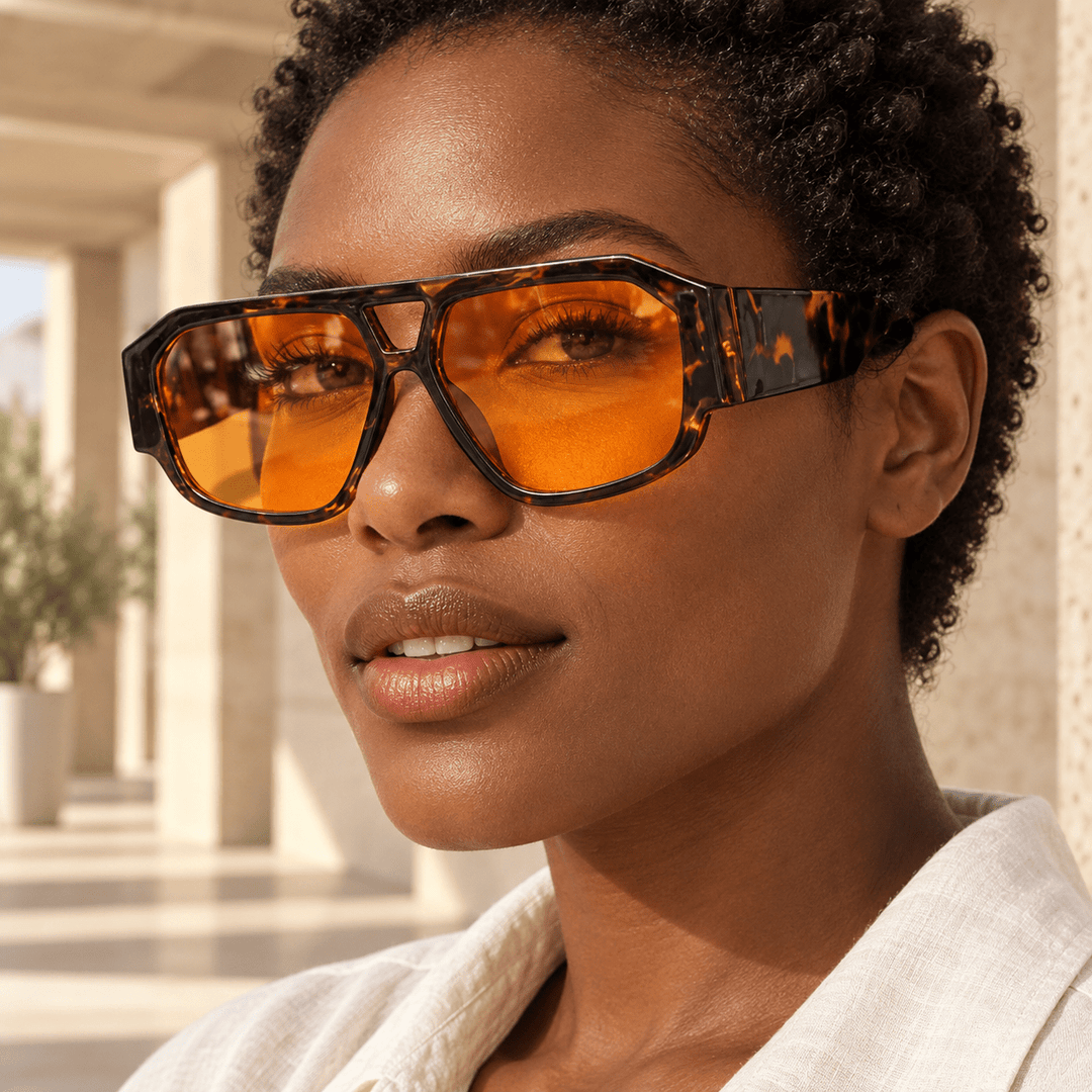 Leander Square Aviator Sunglasses image 2