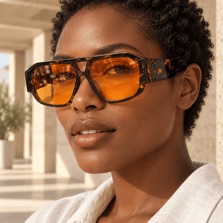 Leander Square Aviator Sunglasses image 2