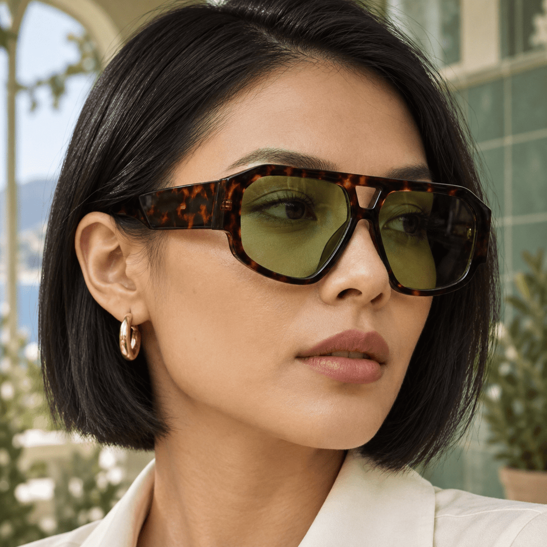 Leander Square Aviator Sunglasses image 4