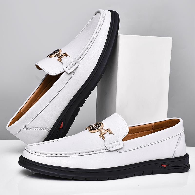 Leather Loafers™ — Command Respect with Every Step in Unstoppable Comfort and Style (Blue 46) - Shoes | Zavonix
