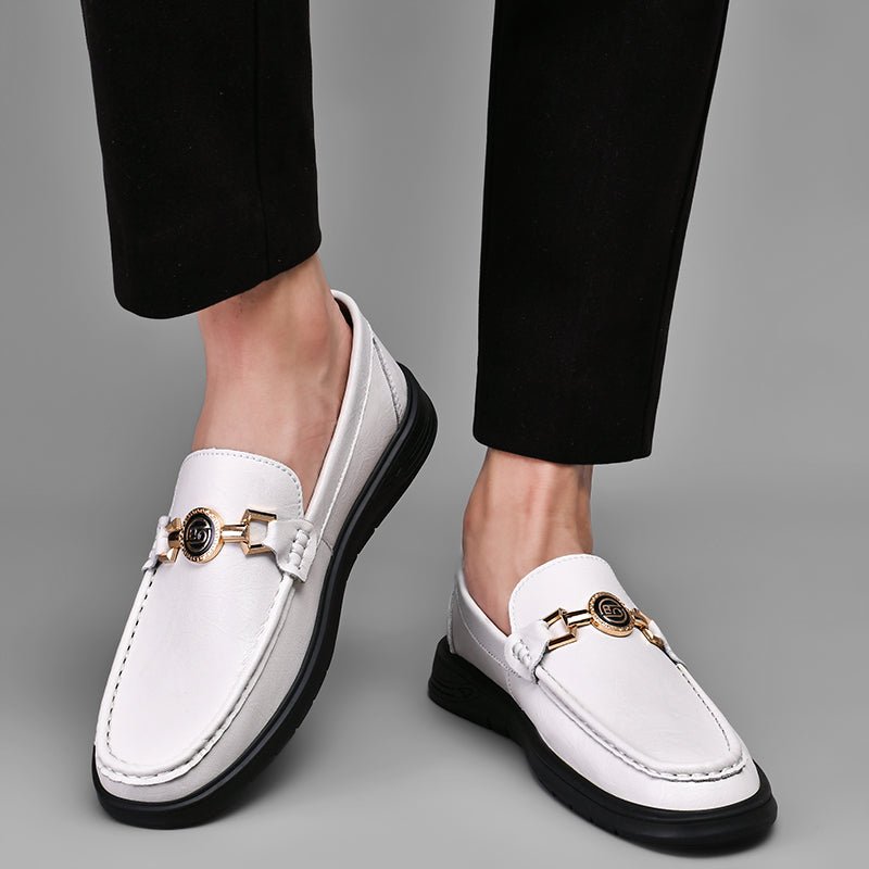 Leather Loafers™ — Command Respect with Every Step in Unstoppable Comfort and Style (Blue 46) - Shoes | Zavonix