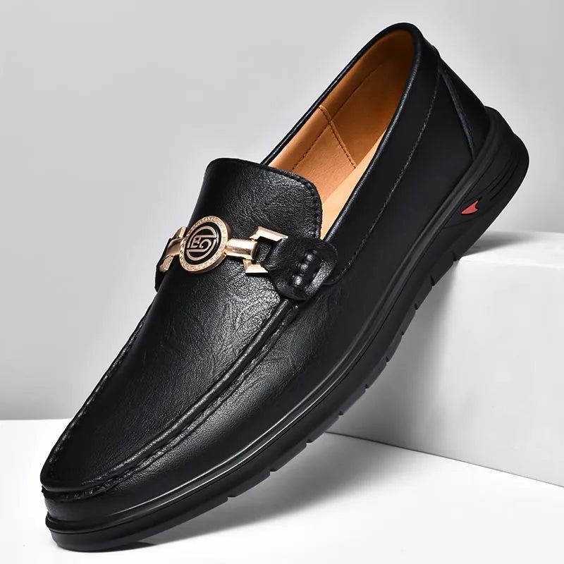 Leather Loafers™ — Command Respect with Every Step in Unstoppable Comfort and Style (Blue 46) - Shoes | Zavonix