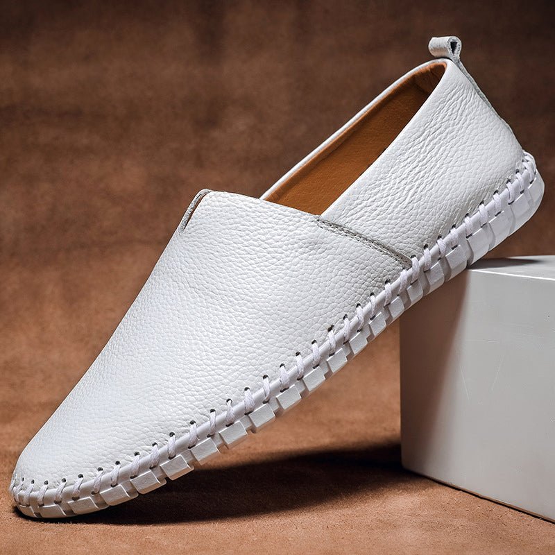 Leather Loafers™ — Ignite Instant Confidence and Unstoppable Style Every Step (White 6) - Shoes | Zavonix