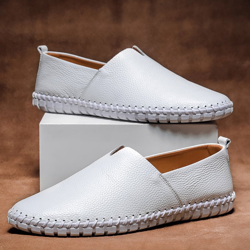 Leather Loafers™ — Ignite Instant Confidence and Unstoppable Style Every Step (White 6) - Shoes | Zavonix