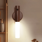 LED Motion Sensor Wall Light with Wooden Base – Energy Efficient and Stylish Design 0