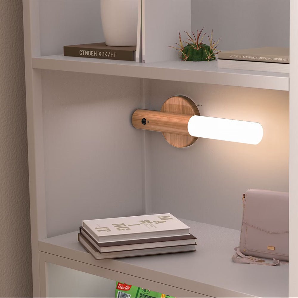 LED Motion Sensor Wall Light with Wooden Base – Energy Efficient and Stylish Design 4