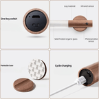 LED Motion Sensor Wall Light with Wooden Base – Energy Efficient and Stylish Design 8