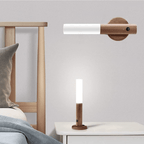 LED Motion Sensor Wall Light with Wooden Base – Energy Efficient and Stylish Design 1