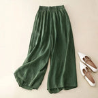 Leviano Linen Pants — Lightweight Tailored Trousers with Structured Fit (Green XS) - | Zavonix