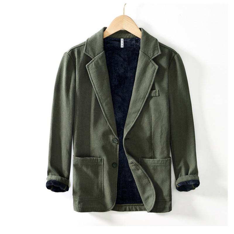 Lennox — Cozy Fleece - Lined Linen Blazer with Relaxed Fit - Zavonix