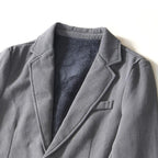 Lennox — Cozy Fleece - Lined Linen Blazer with Relaxed Fit (Gray XS) - | Zavonix