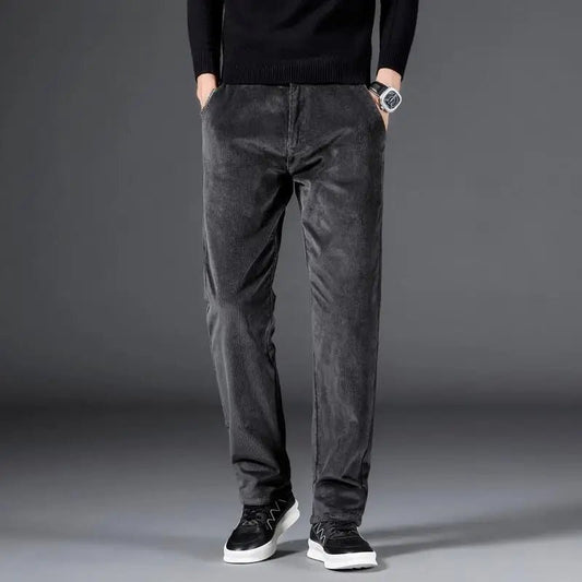 Lenton — Slim - Fit Corduroy Pants with Durable Stitching - Zavonix