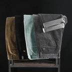 Lenton — Slim - Fit Corduroy Pants with Durable Stitching (Black XS (28 - 29)) - | Zavonix