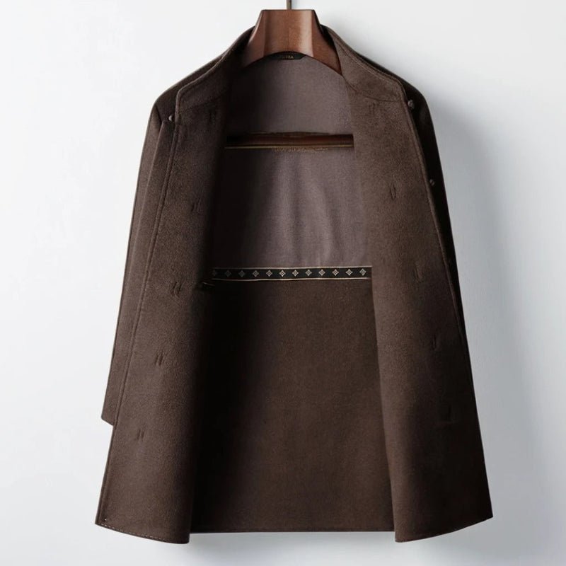 LEO™ CASHMERE OVERCOAT (Dark Brown XS) - | Zavonix