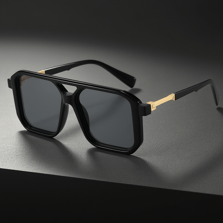 Leopard Sunglasses (Black Silver ) - | Zavonix