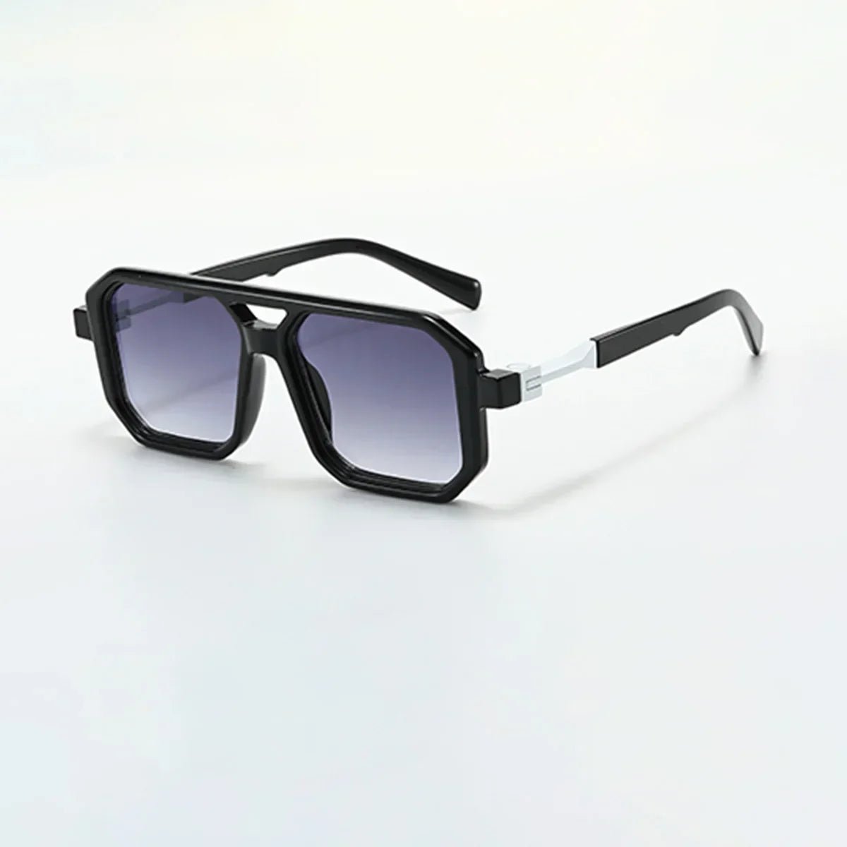 Leopard Sunglasses (Black Silver ) - | Zavonix