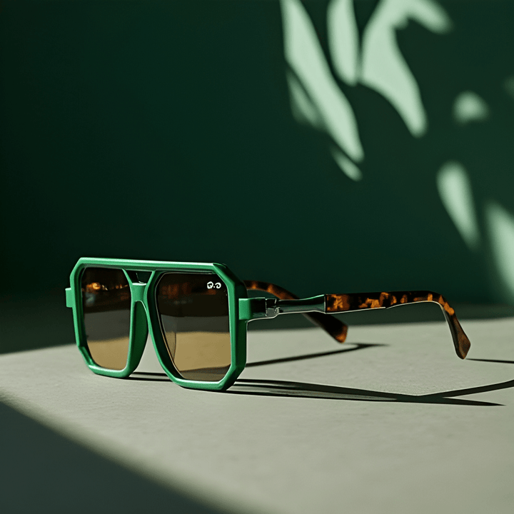 Leopard Sunglasses (Black Silver ) - | Zavonix