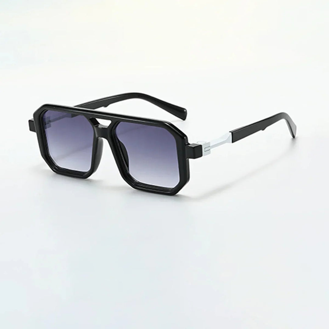 Leopard Sunglasses (Black Silver ) - | Zavonix