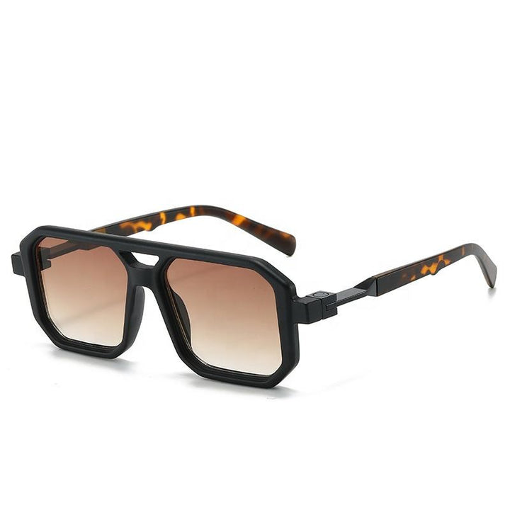 Leopard Sunglasses (Black Silver ) - | Zavonix