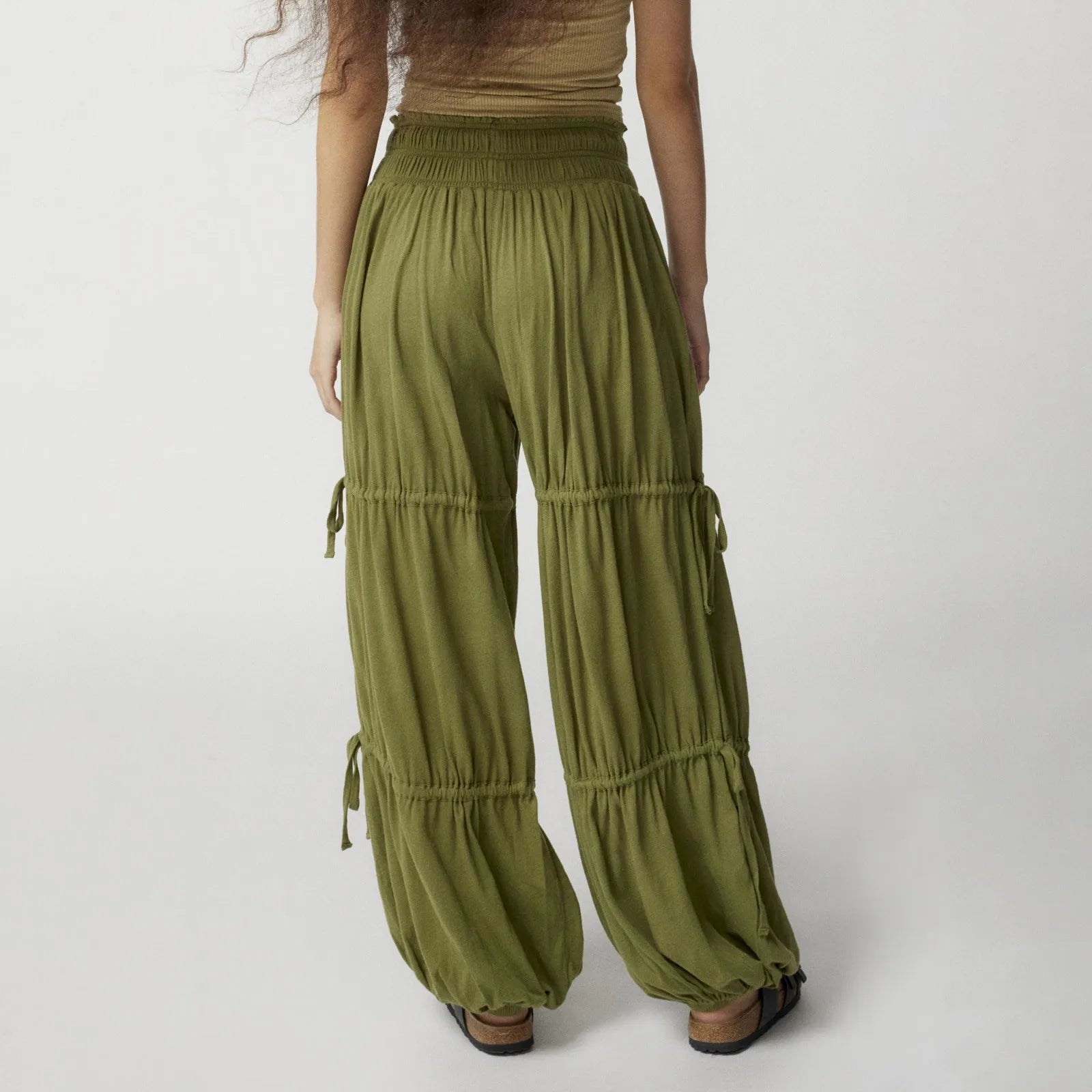 Leroux Breezy — Soft Breathable Lounge Pants with Adjustable Fit (Green S) - | Zavonix