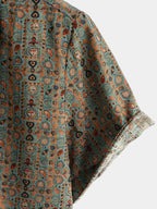 Lerton — Men's Breathable Cotton - Viscose Summer Shirt (S ) - short | Zavonix