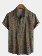 Lerton — Men's Breathable Cotton - Viscose Summer Shirt (S ) - short | Zavonix