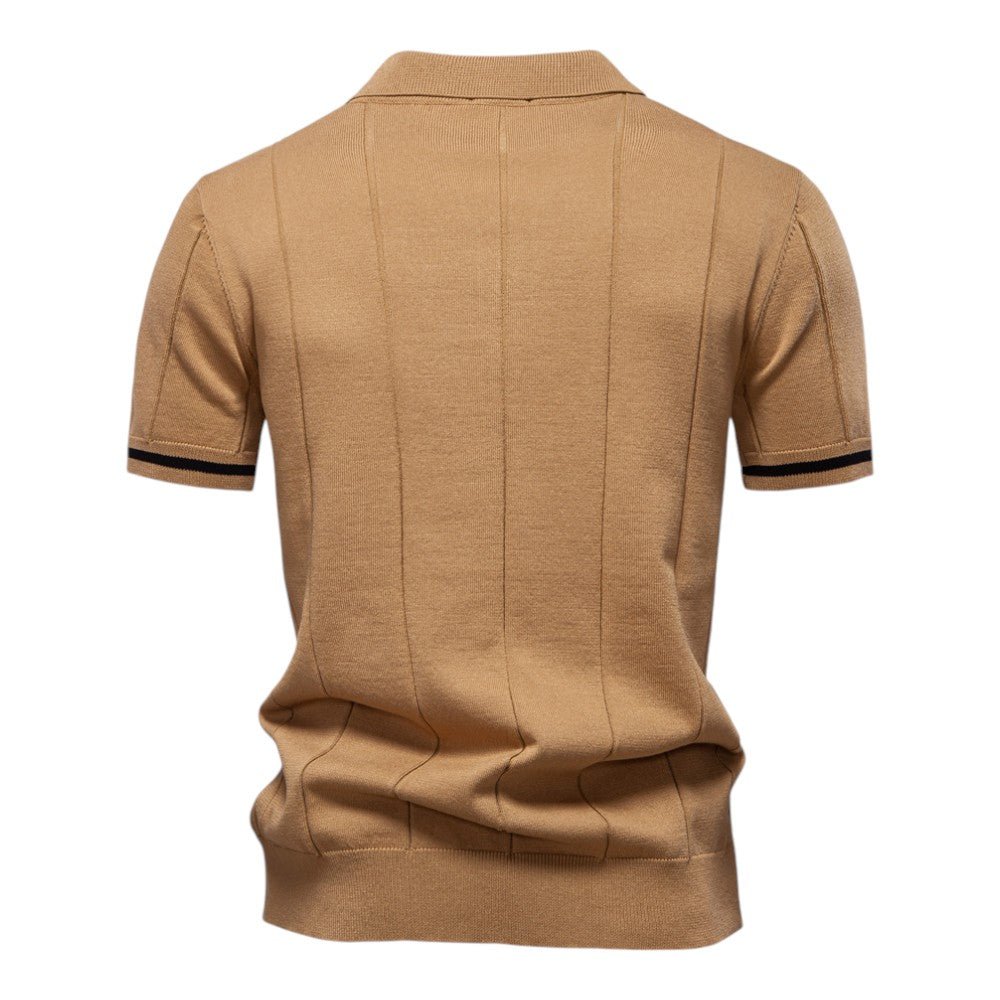 Levant Polo Shirt (Camel S) - | Zavonix