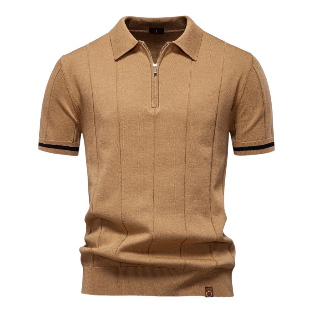 Levant Polo Shirt (Camel S) - | Zavonix