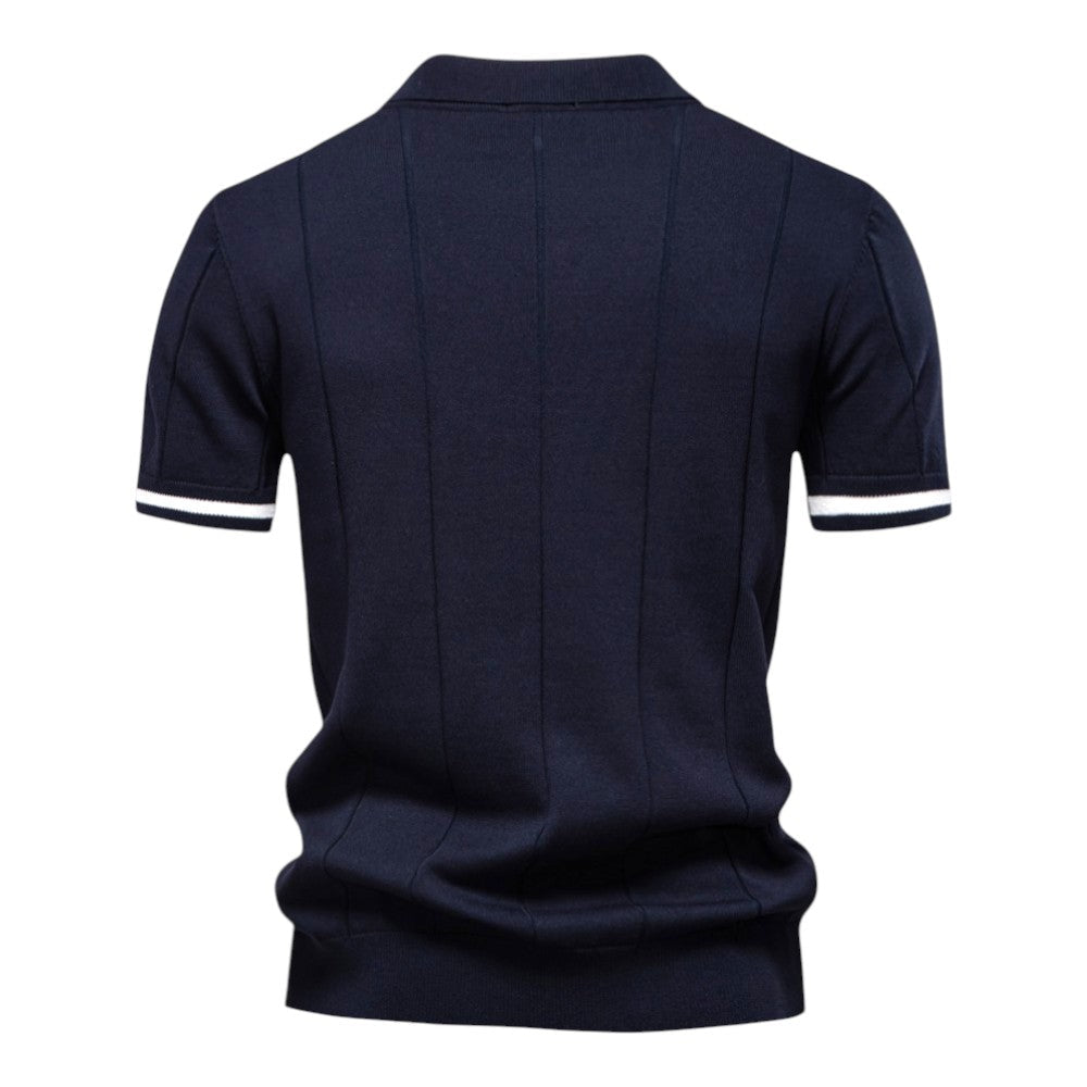 Levant Polo Shirt (Navy S) - | Zavonix