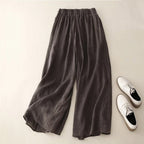 Leviano Linen Pants — Lightweight Tailored Trousers with Structured Fit (White XS) - | Zavonix