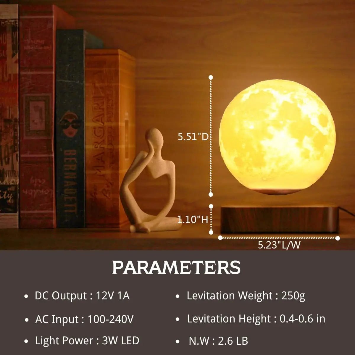 Levitating Moon Lamp - Zavonix
