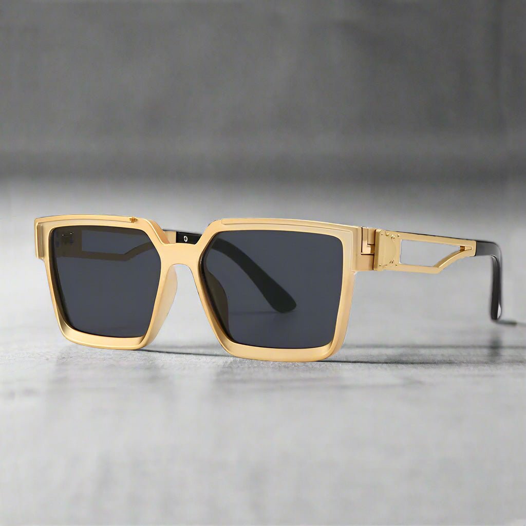 "Lexington" Eyewear (Gold ) - Sunglasses | Zavonix