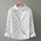 Liamerra — Artistic Mosaic Cotton Jacket with Vibrant Style (Black S) - | Zavonix