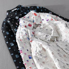 Liamerra — Artistic Mosaic Cotton Jacket with Vibrant Style (Black S) - | Zavonix