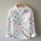 Liamerra — Artistic Mosaic Cotton Jacket with Vibrant Style (Black S) - | Zavonix