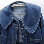 "Liana Greca" Designer Denim Jacket (S ) - Jacket | Zavonix